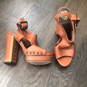 Vince Camuto Brown Leather Pumps